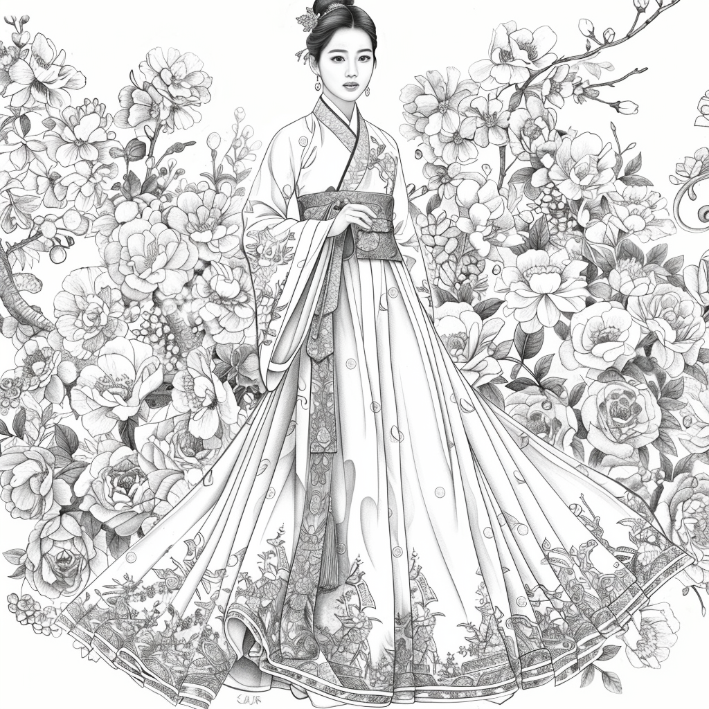 Ethereal Grace: The Modern Hanbok Muse