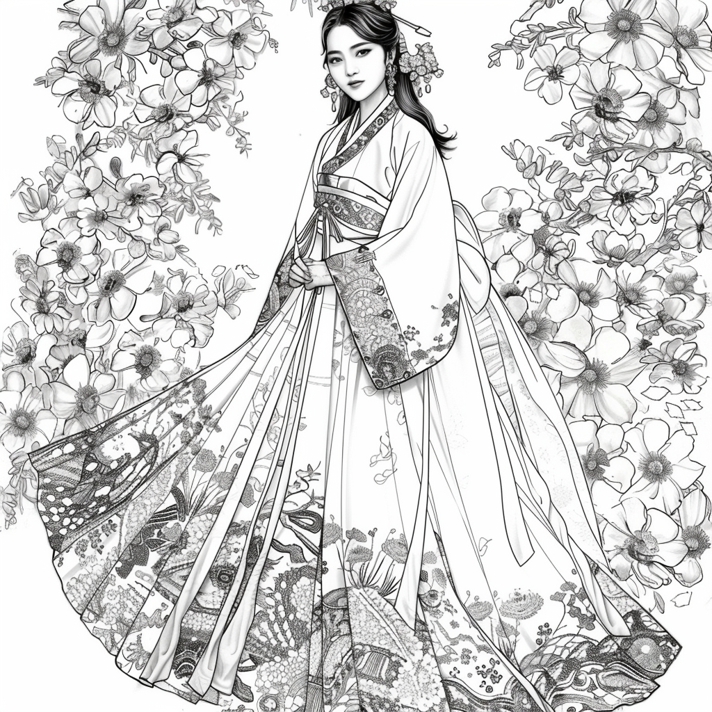 Ethereal Grace: The Modern Hanbok Muse