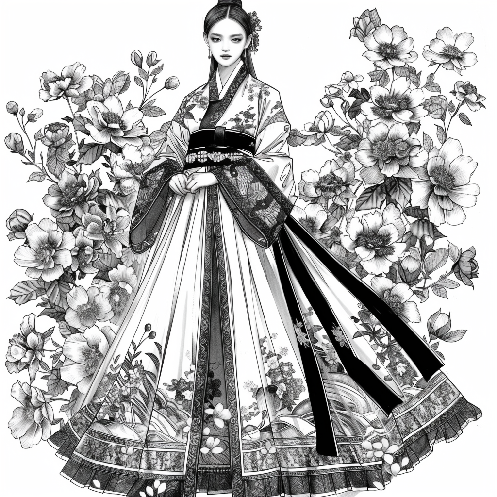 Ethereal Grace: The Modern Hanbok Muse