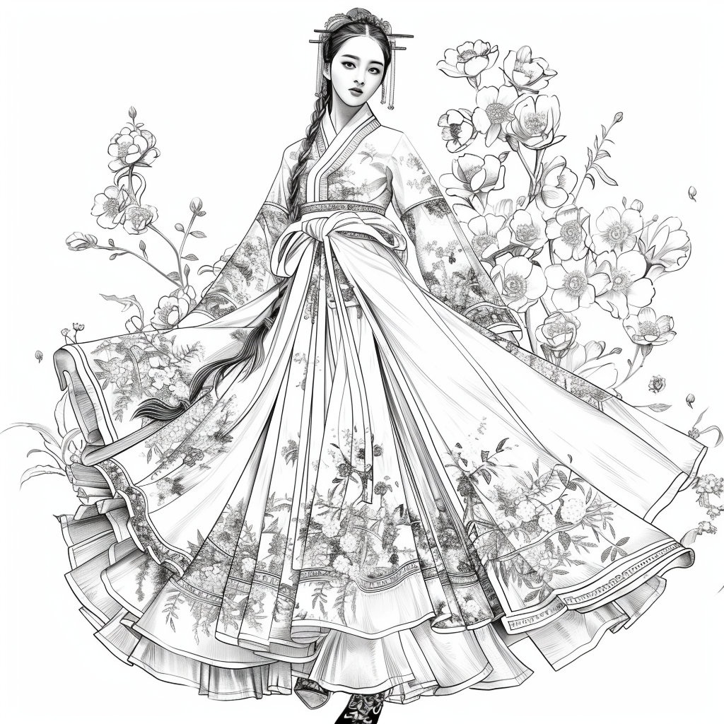 Ethereal Grace: The Modern Hanbok Muse