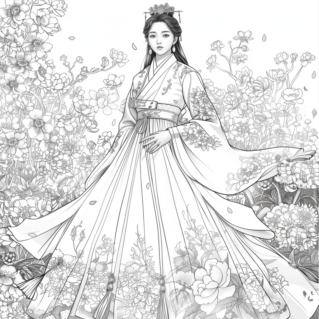 Ethereal Grace: The Modern Hanbok Muse
