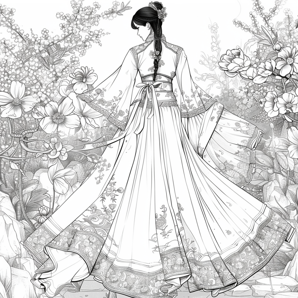 Ethereal Grace: The Modern Hanbok Muse
