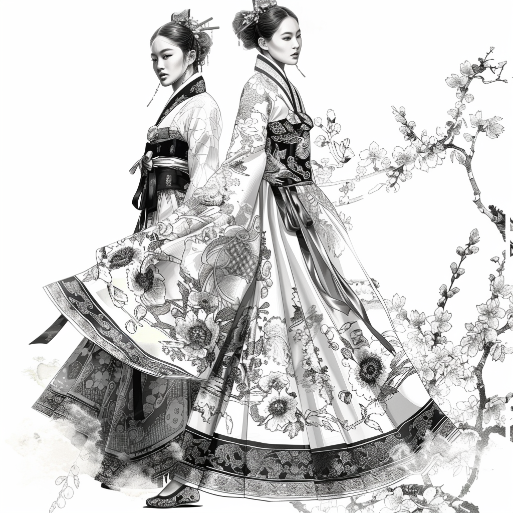 Dance of Blossoms and Silk