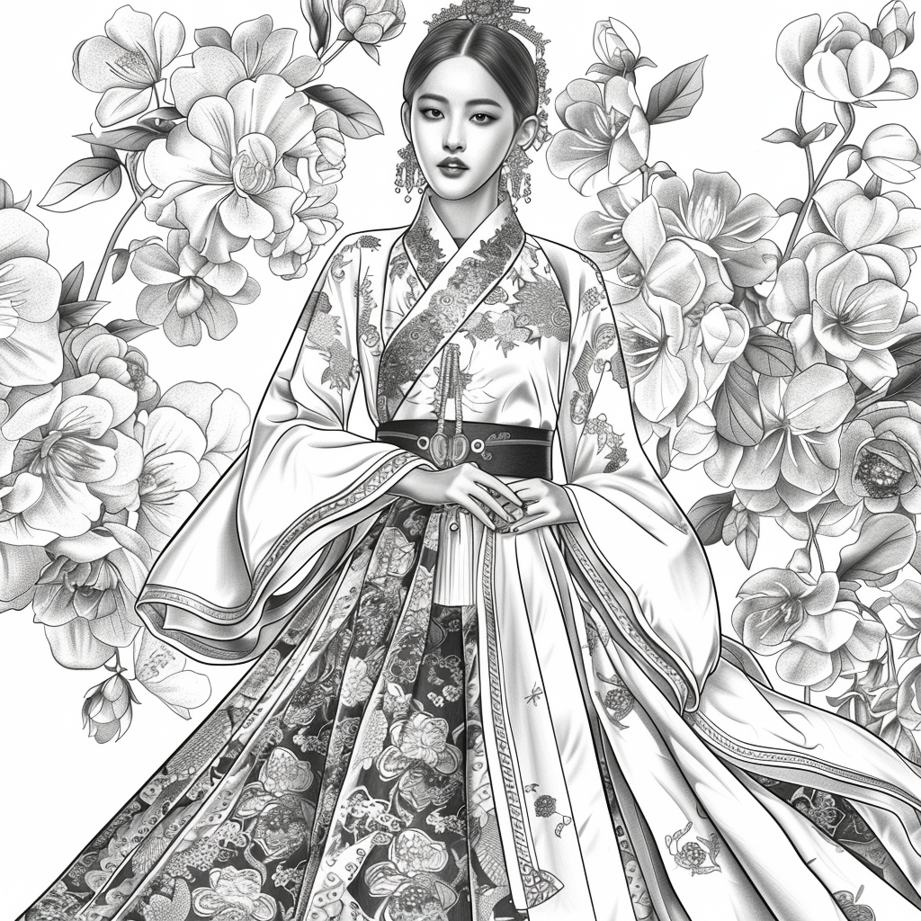 Dance of Blossoms and Silk