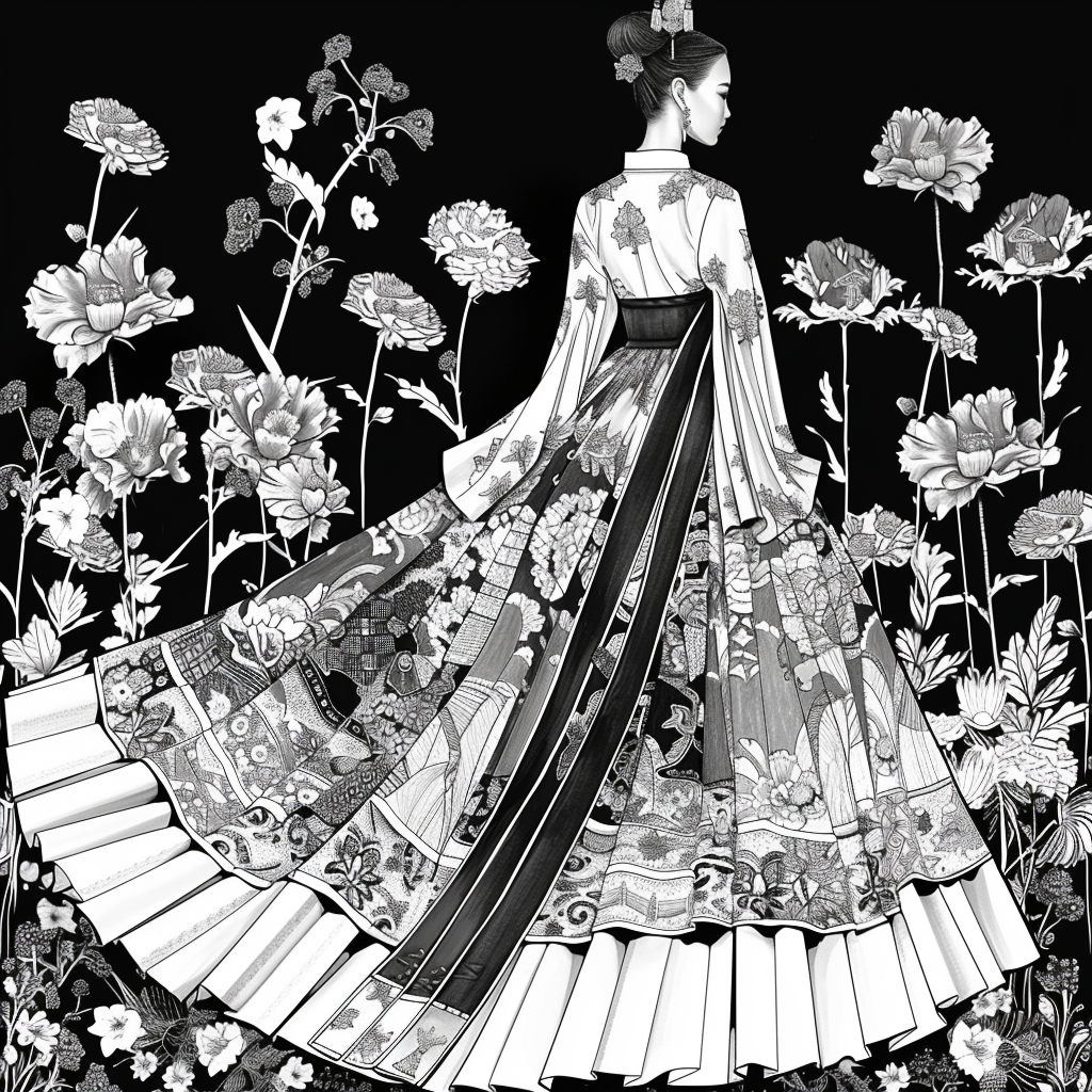 Dance of Blossoms and Silk