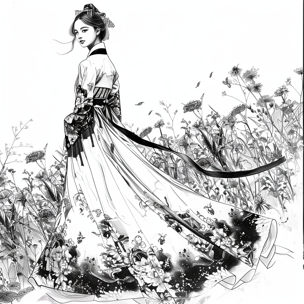 Dance of Blossoms and Silk