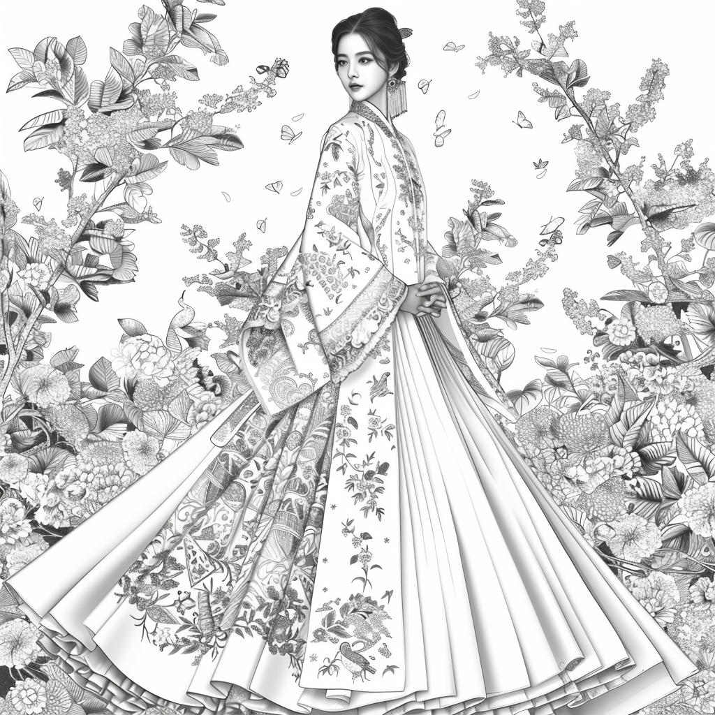 Dance of Blossoms and Silk