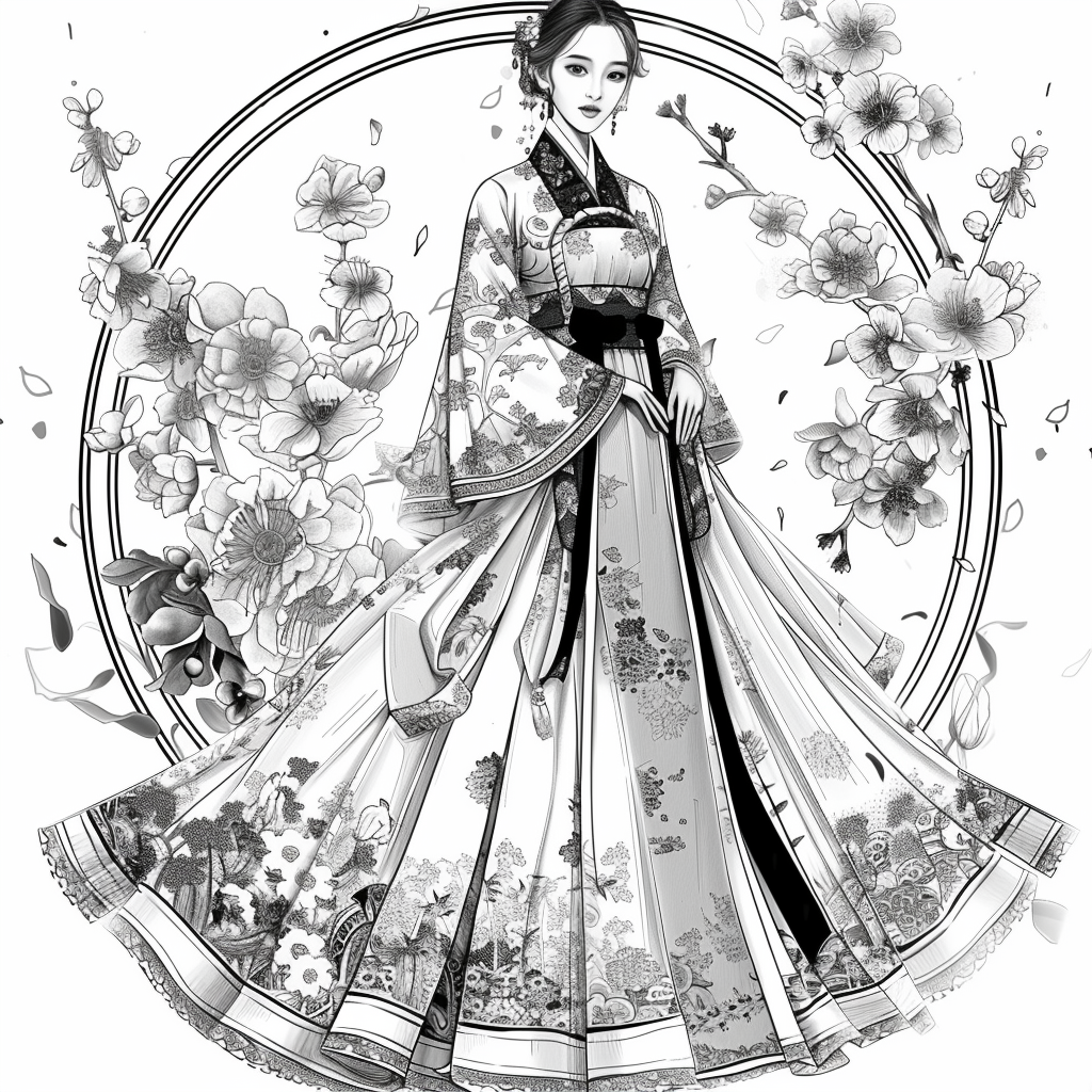 Dance of Blossoms and Silk