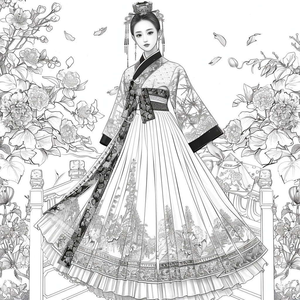 Ethereal Grace: The Modern Hanbok Muse