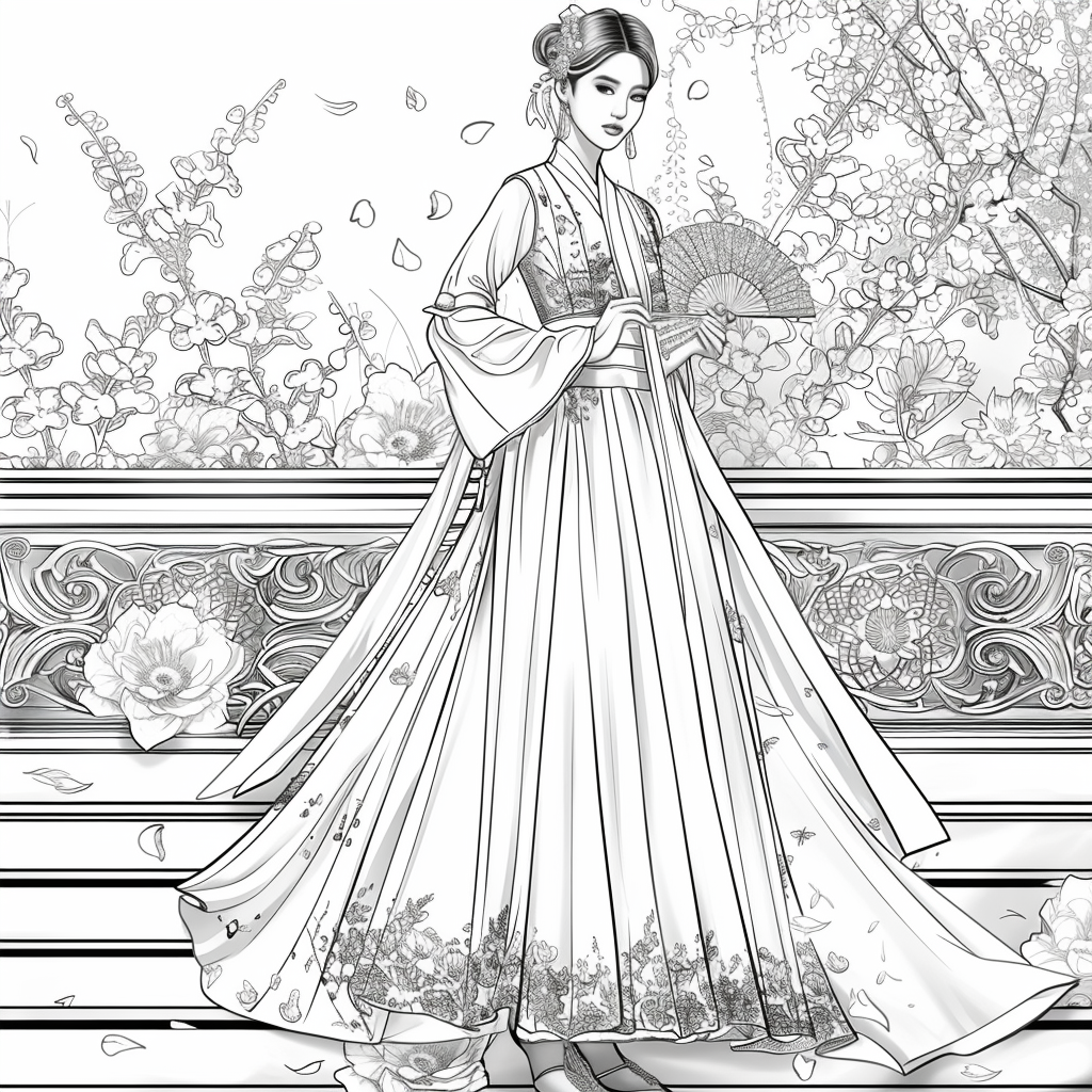 Ethereal Grace: The Modern Hanbok Muse