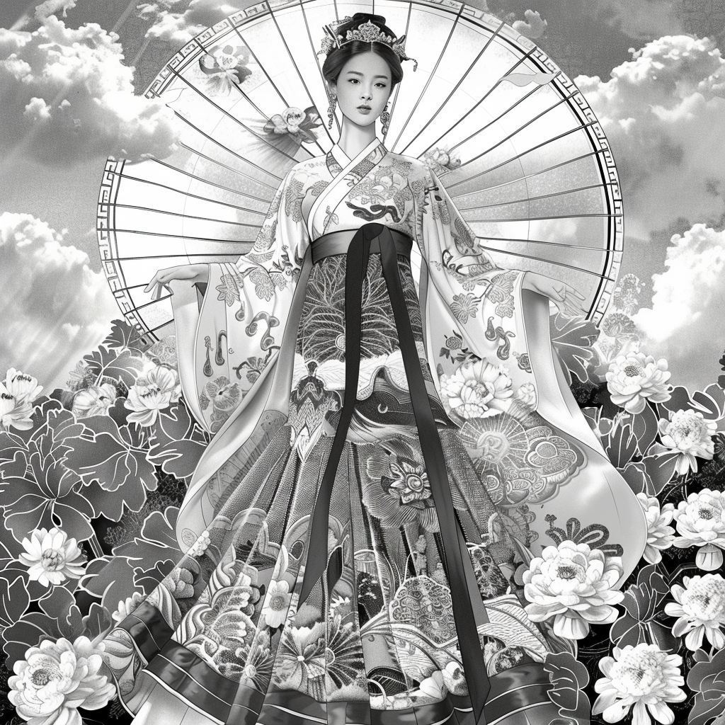 Dance of Blossoms and Silk