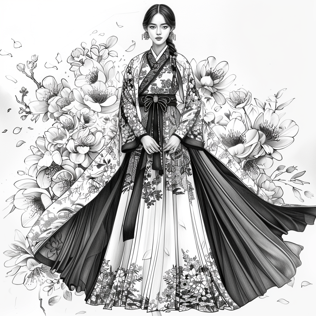Dance of Blossoms and Silk