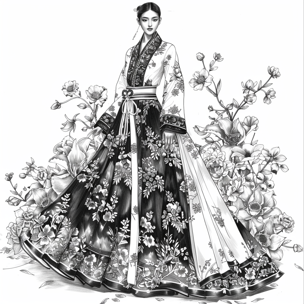 Dance of Blossoms and Silk