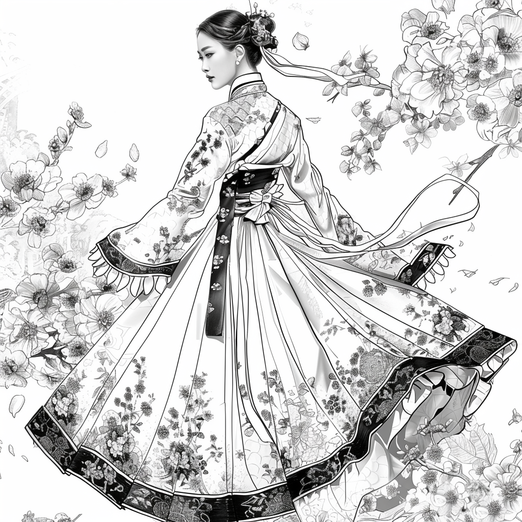 Dance of Blossoms and Silk