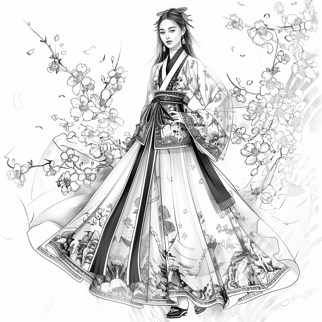 Dance of Blossoms and Silk