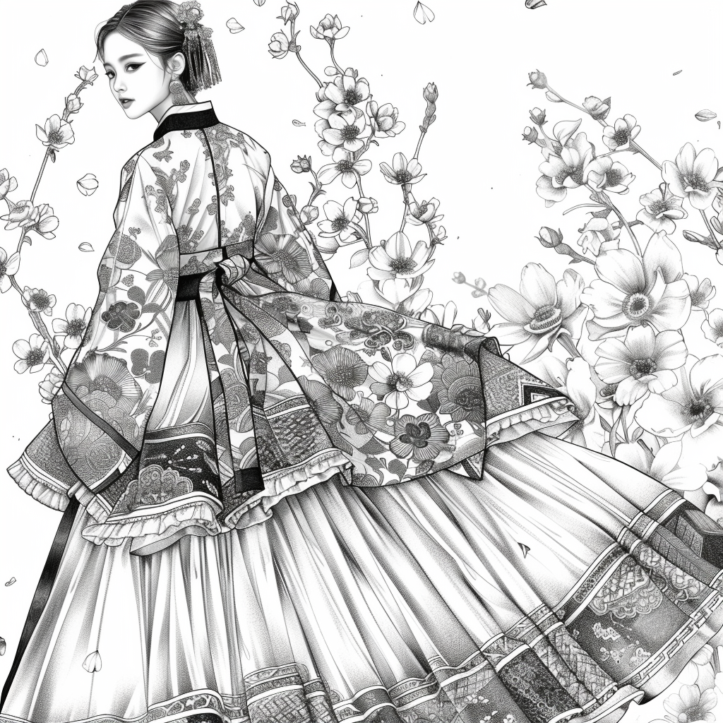 Dance of Blossoms and Silk