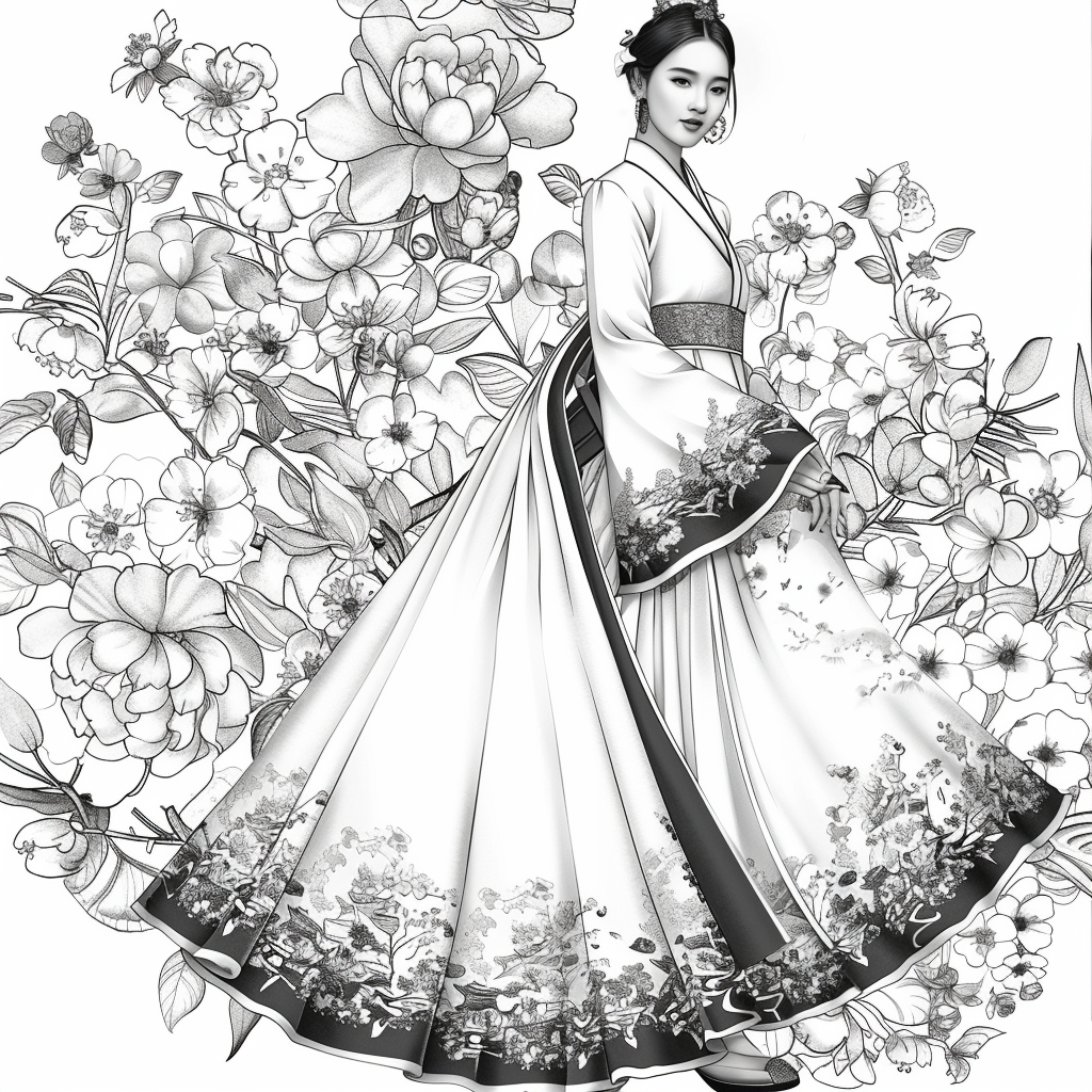Dance of Blossoms and Silk