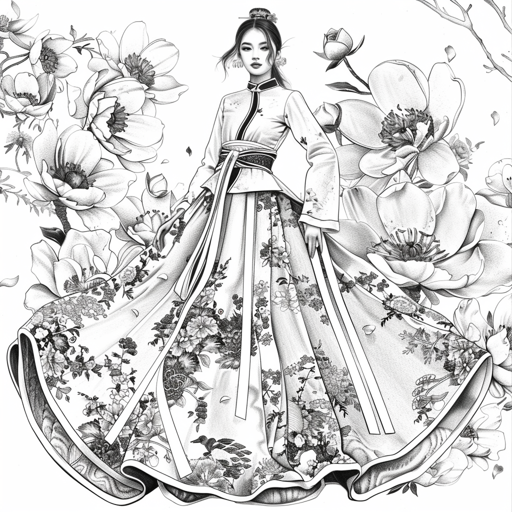 Dance of Blossoms and Silk