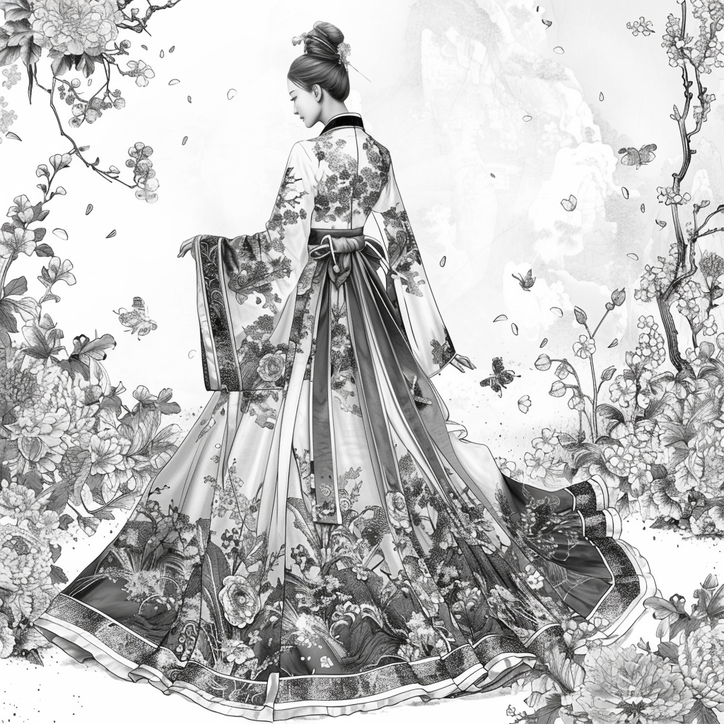 Dance of Blossoms and Silk