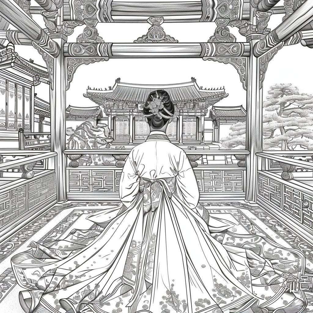 Whispers of the Palace Courtyard