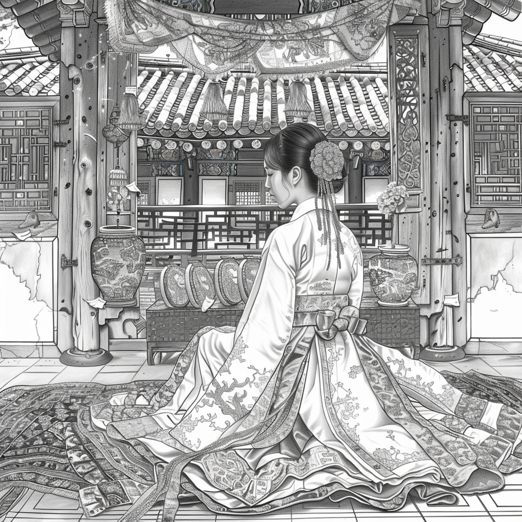 Whispers of the Palace Courtyard