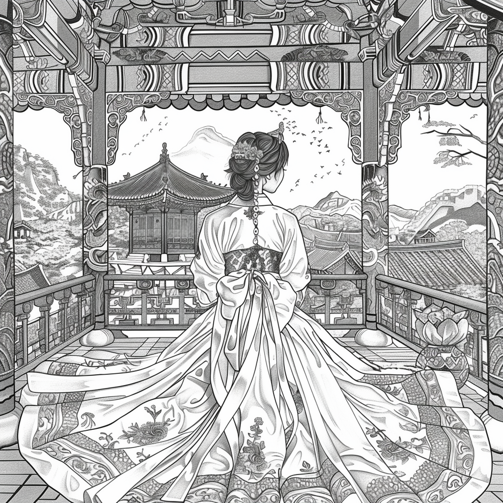 Whispers of the Palace Courtyard