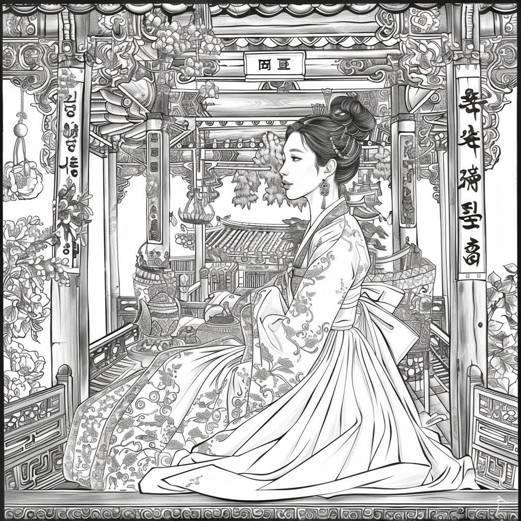 Whispers of the Palace Courtyard