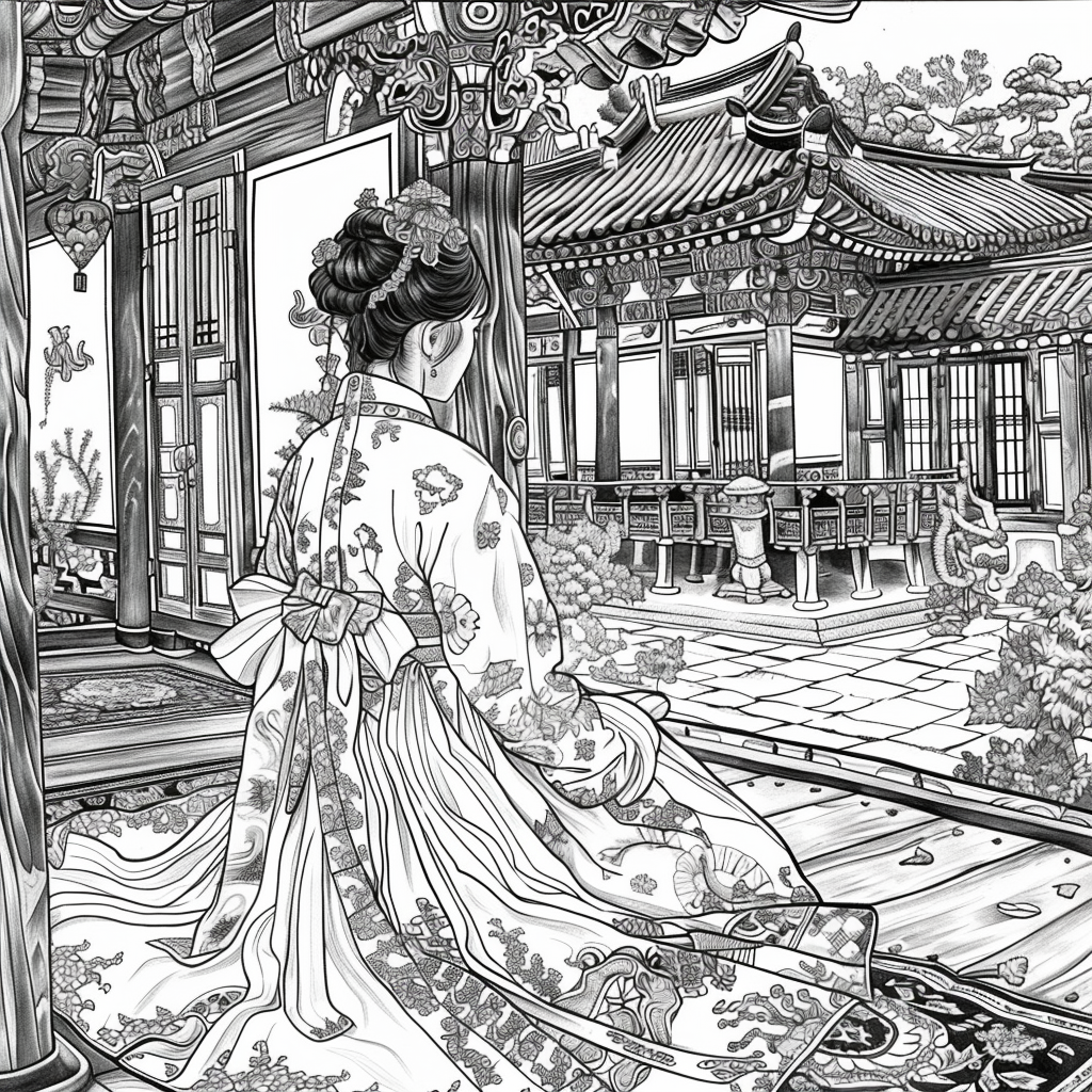 Whispers of the Palace Courtyard
