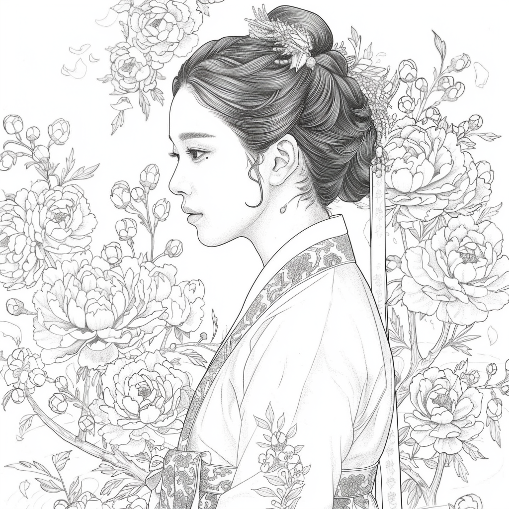The Crimson Elegance of the Lotus Empress