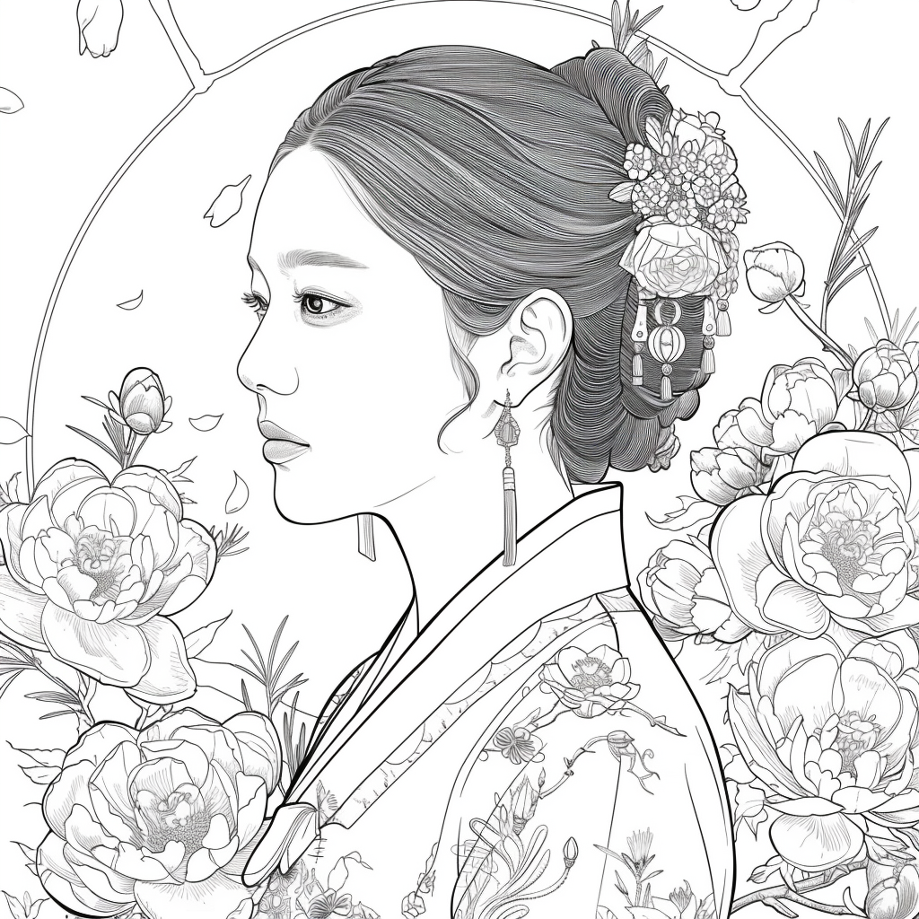 The Crimson Elegance of the Lotus Empress