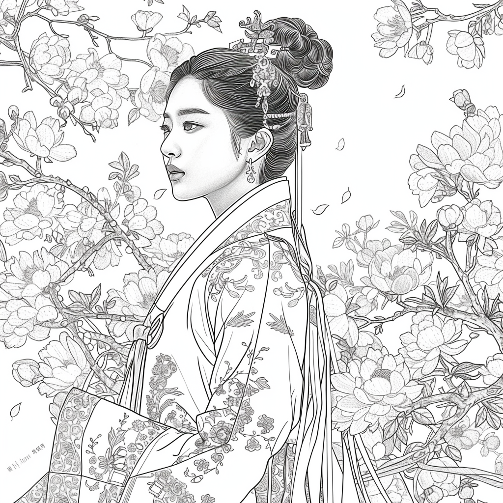 The Crimson Elegance of the Lotus Empress