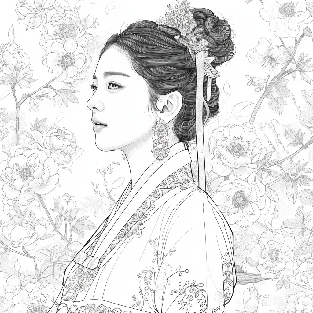 The Crimson Elegance of the Lotus Empress