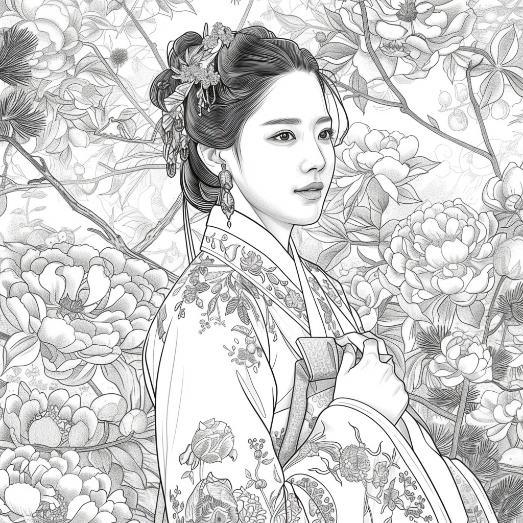 The Rainbow Hanbok Dancer