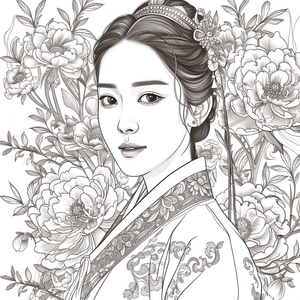 The Crimson Elegance of the Lotus Empress