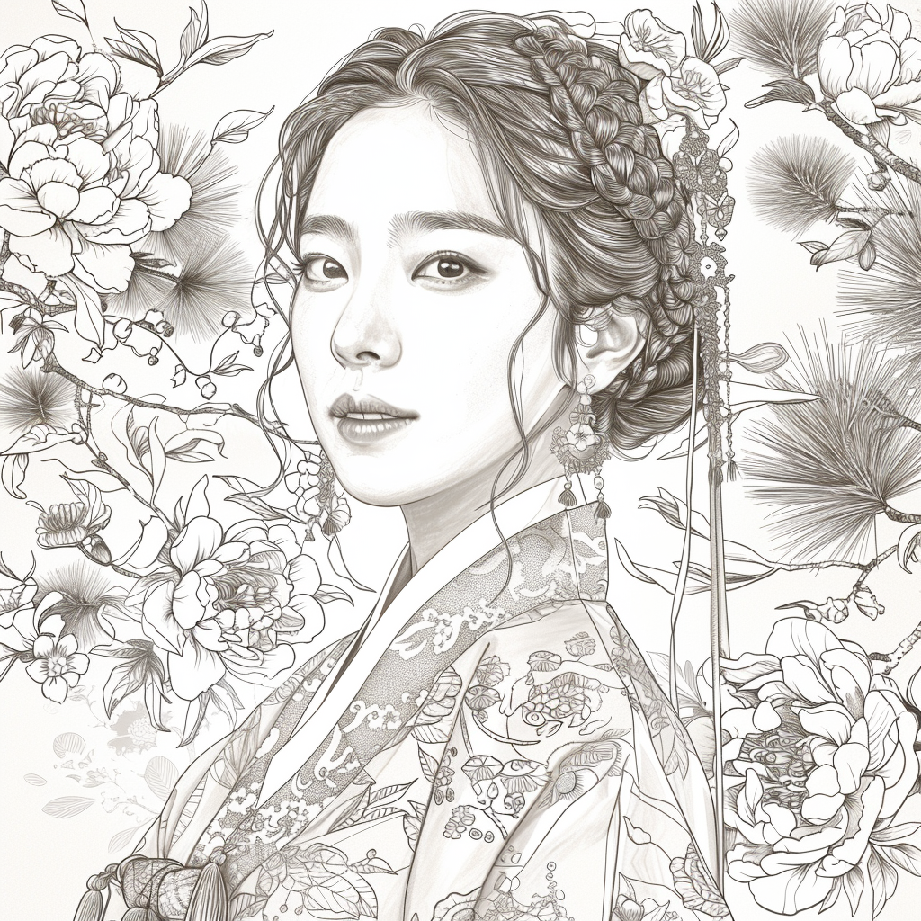 The Crimson Elegance of the Lotus Empress