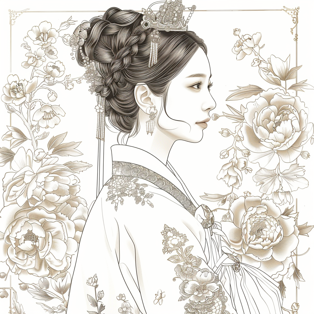 The Crimson Elegance of the Lotus Empress