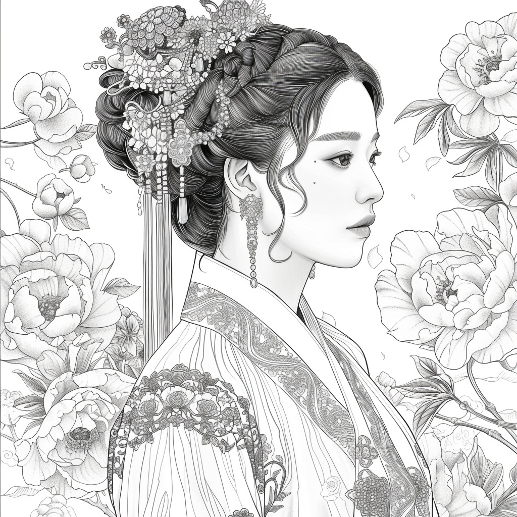 Harmony of eleganceGolden Dawn Princess of Blossoms