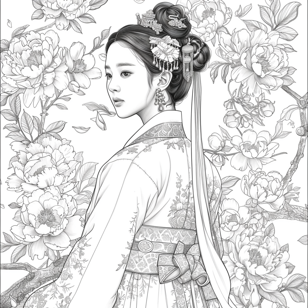 The Crimson Elegance of the Lotus Empress