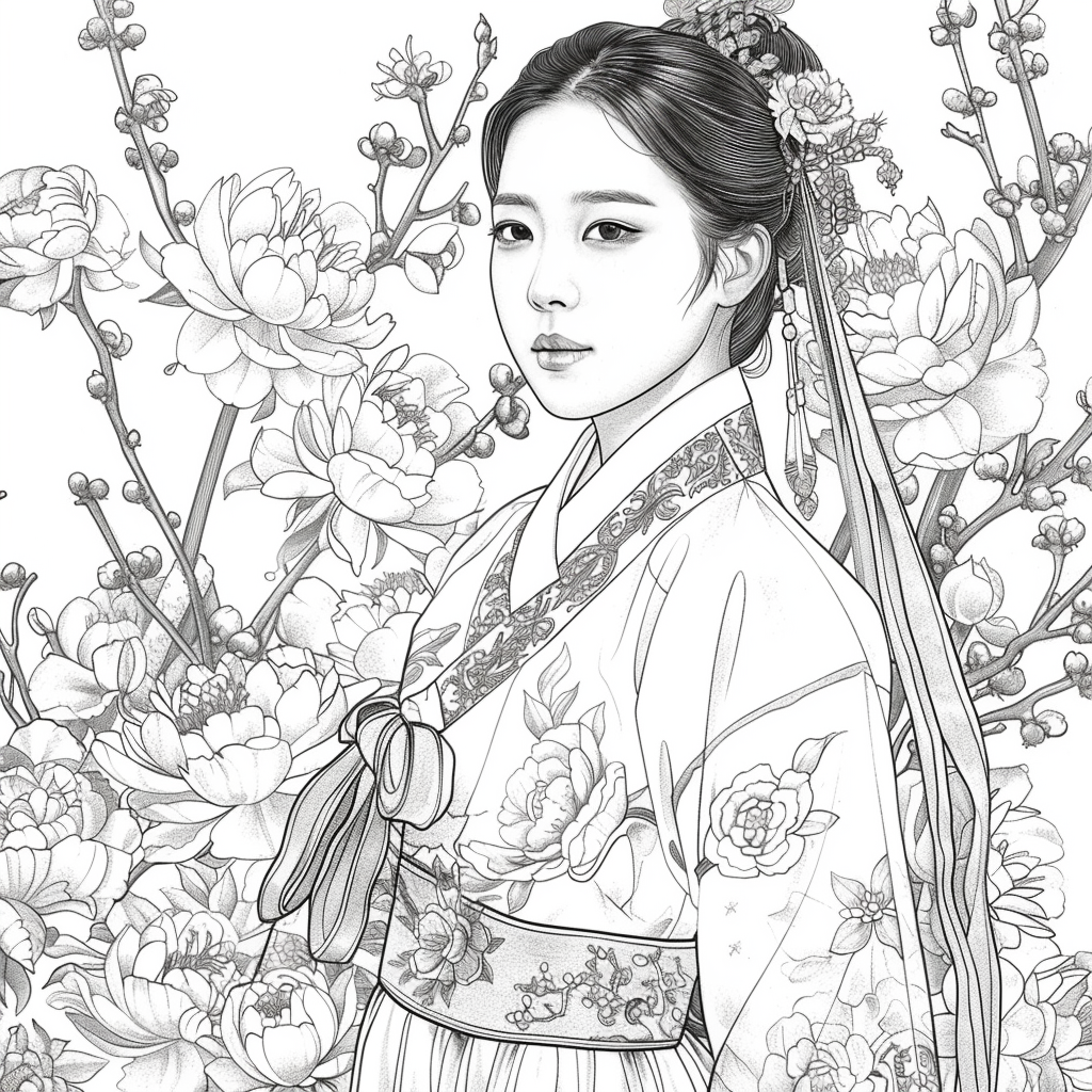 The Crimson Elegance of the Lotus Empress
