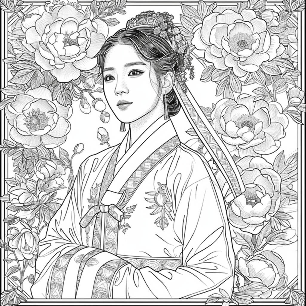 The Crimson Elegance of the Lotus Empress