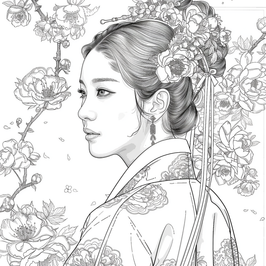 The Crimson Elegance of the Lotus Empress