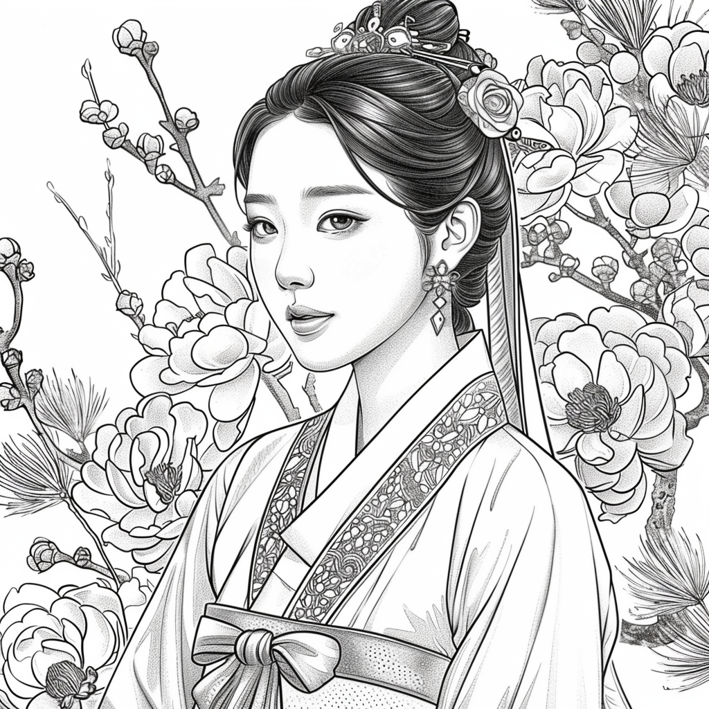 The Crimson Elegance of the Lotus Empress