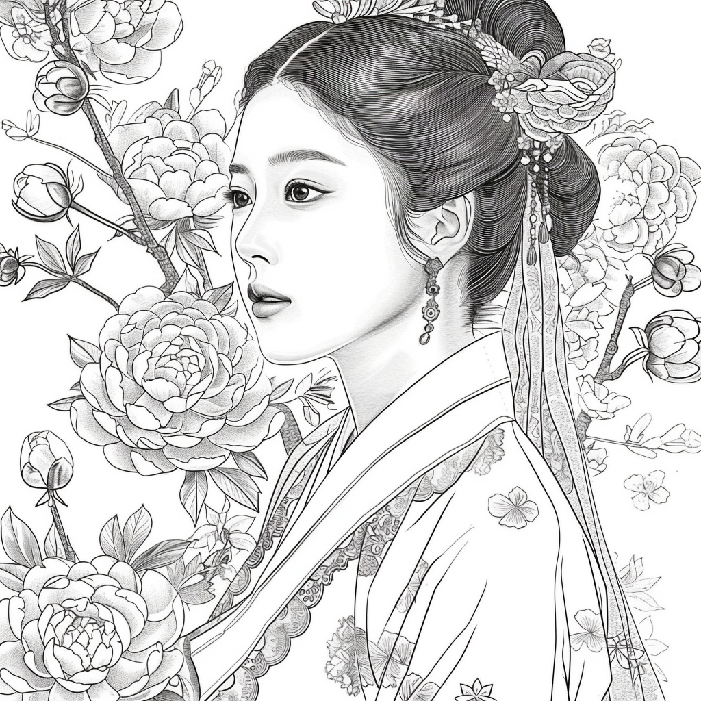 Golden Grace: Portrait of a Korean Lady