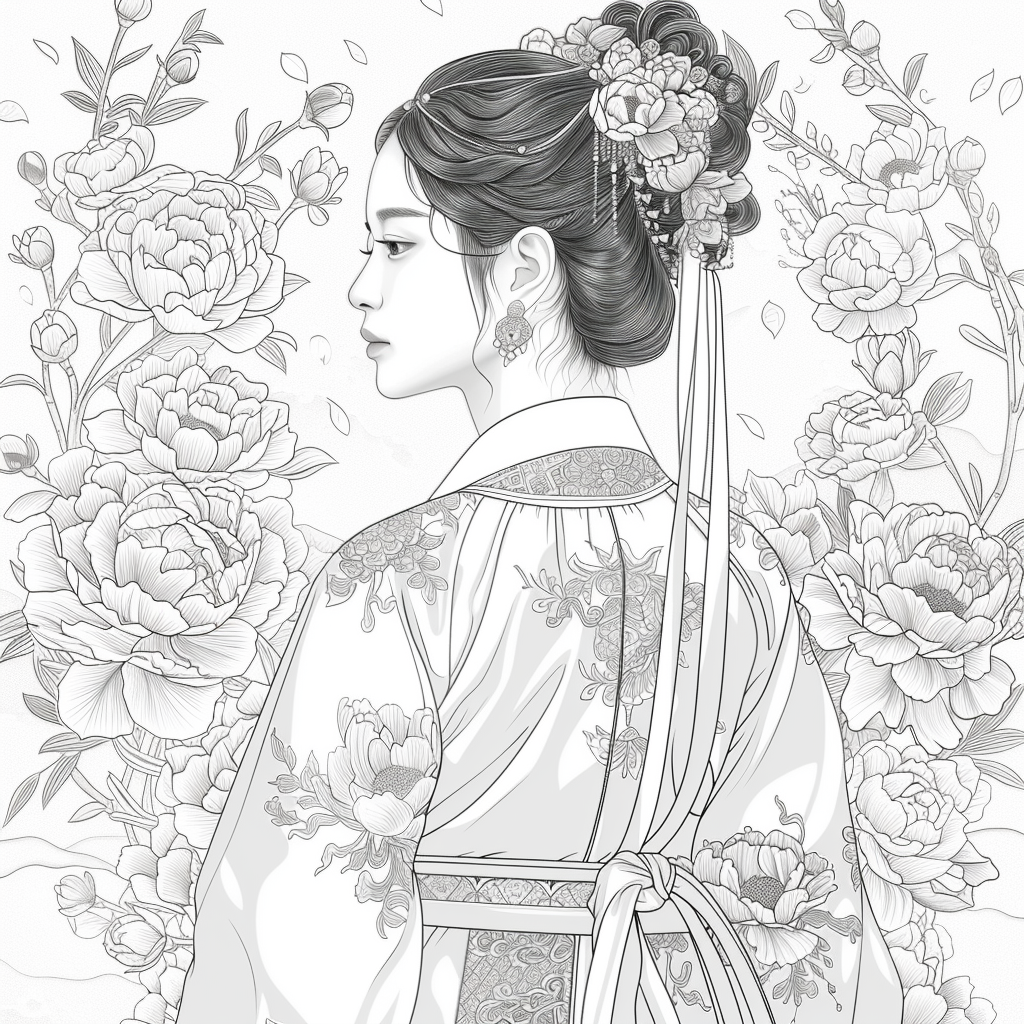 Golden Grace: Portrait of a Korean Lady