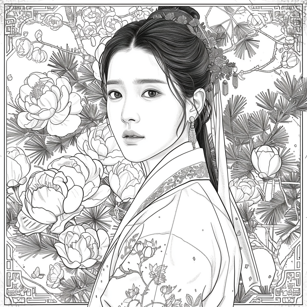 Golden Grace: Portrait of a Korean Lady