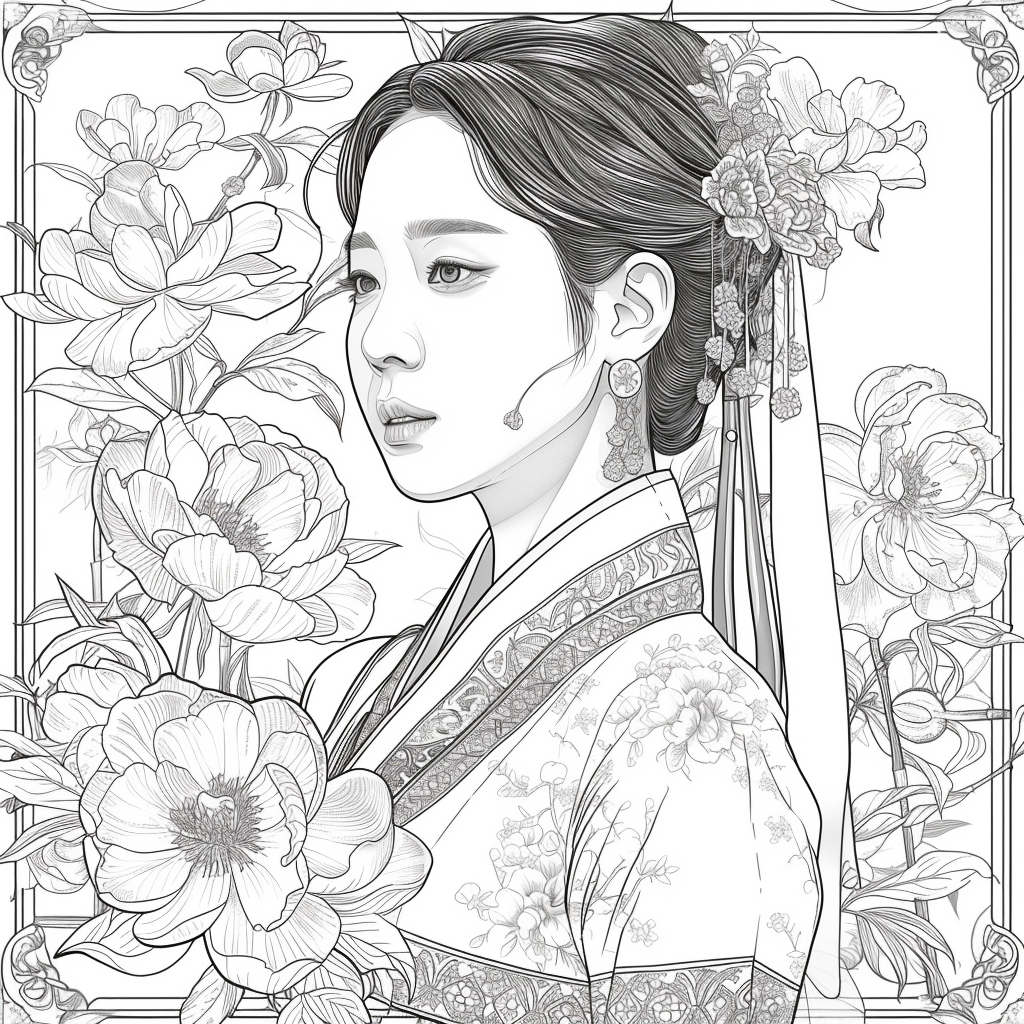 Golden Grace: Portrait of a Korean Lady