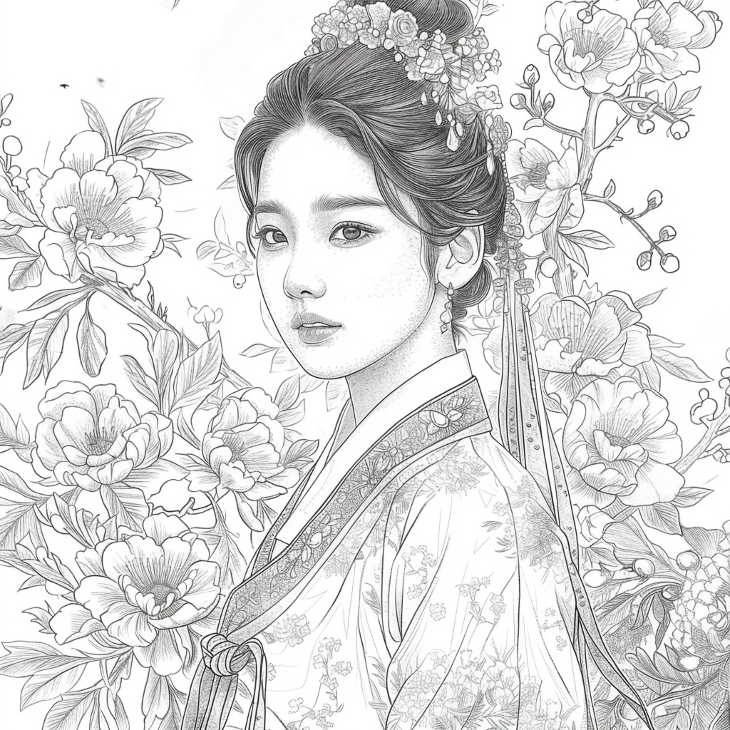 Golden Grace: Portrait of a Korean Lady