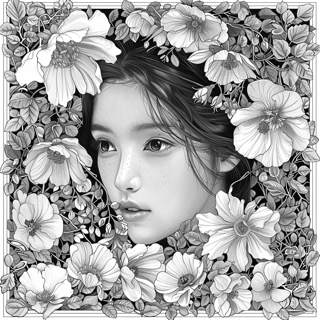 Blossoms of Grace – The Flower Maiden in Hanbok