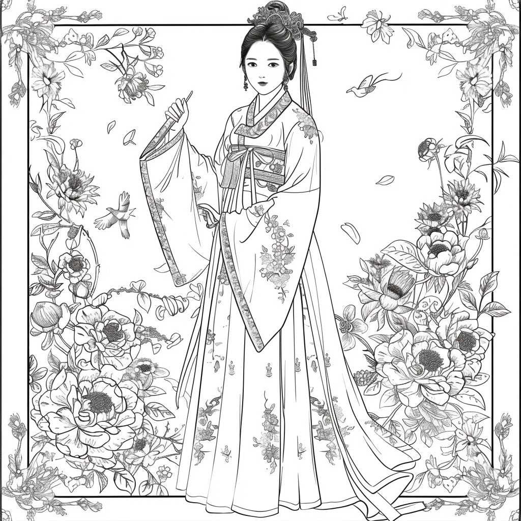 Radiance of Blossoms: The Graceful Korean Princess