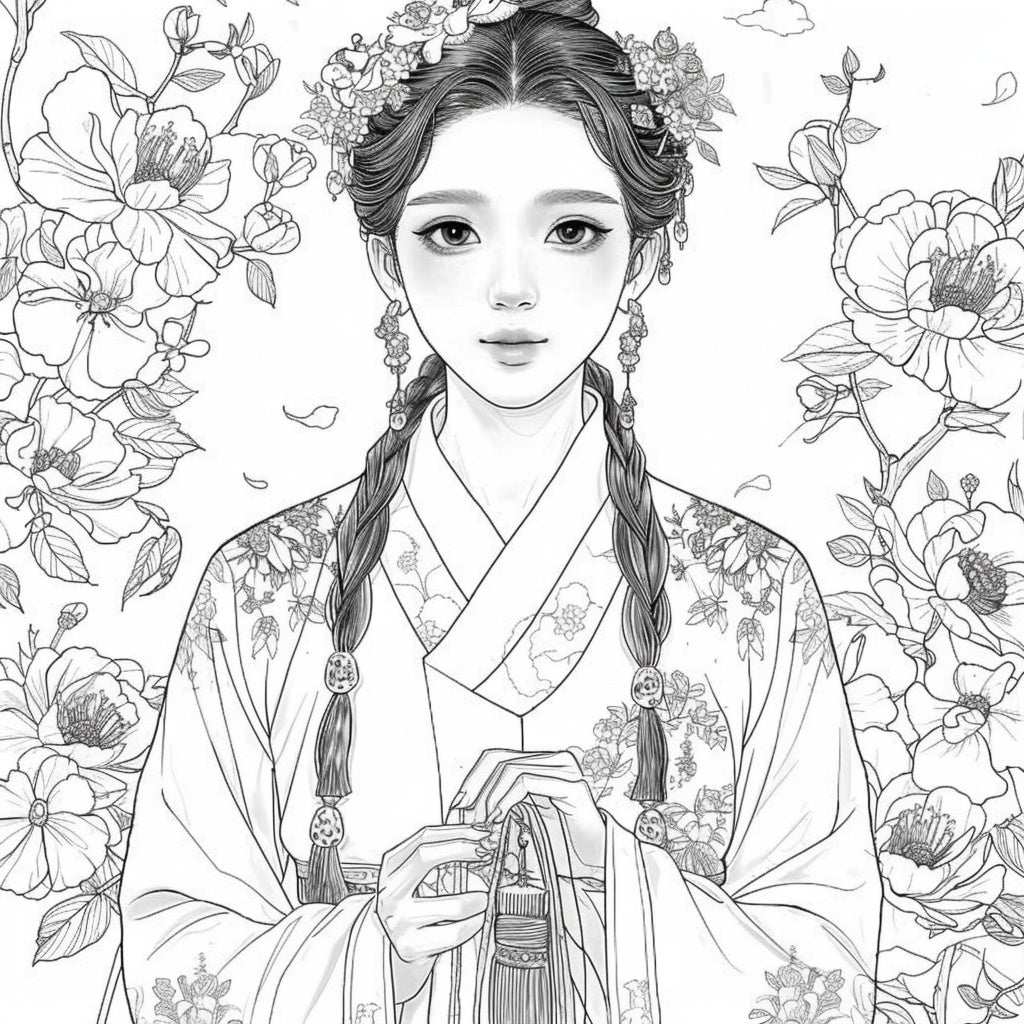 Radiance of Blossoms: The Graceful Korean Princess